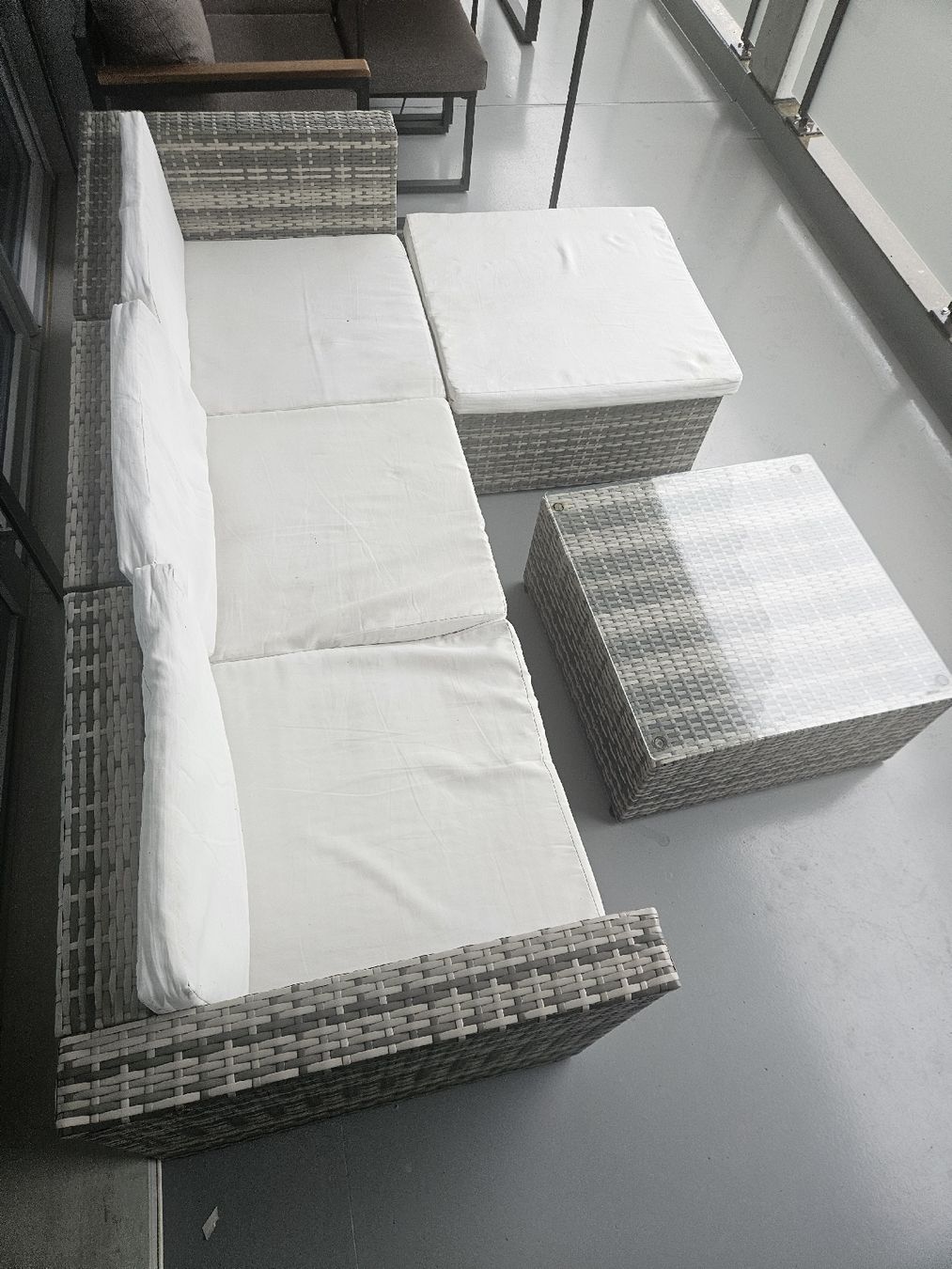 Set tavolo e sedie: Gartenmöbel Rattanlounge – Usato da Buttisholz venduto da rs222 2