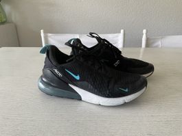 Nike Air Max 270, Gr. 42, Schwarz/Tuerkis