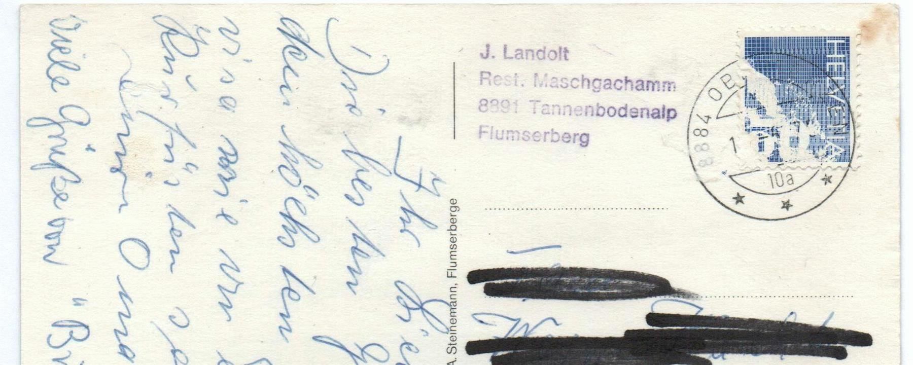 Ansichtskarten: 3x AK FLUMSERBERG – Gebraucht aus Jona von philajona 5