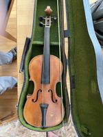 Alte Violine mit Kasten