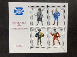 Schweiz 1974 Internaba Block (no 12) 100 J UPU postfrisch