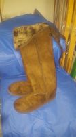 Boots Stiefel braun Overknee neuwertig