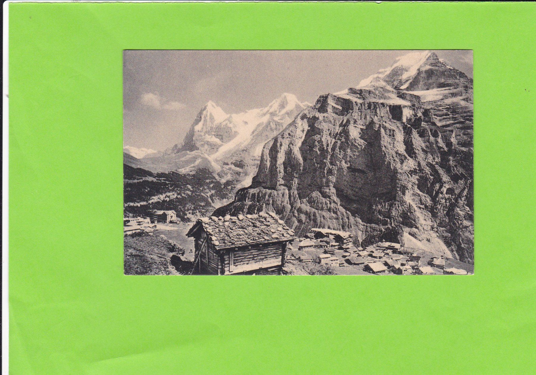 Cartoline postali: Mürren, Eiger, Mönch und Jungfrau – Usato da St. Peterzell venduto da neckertal