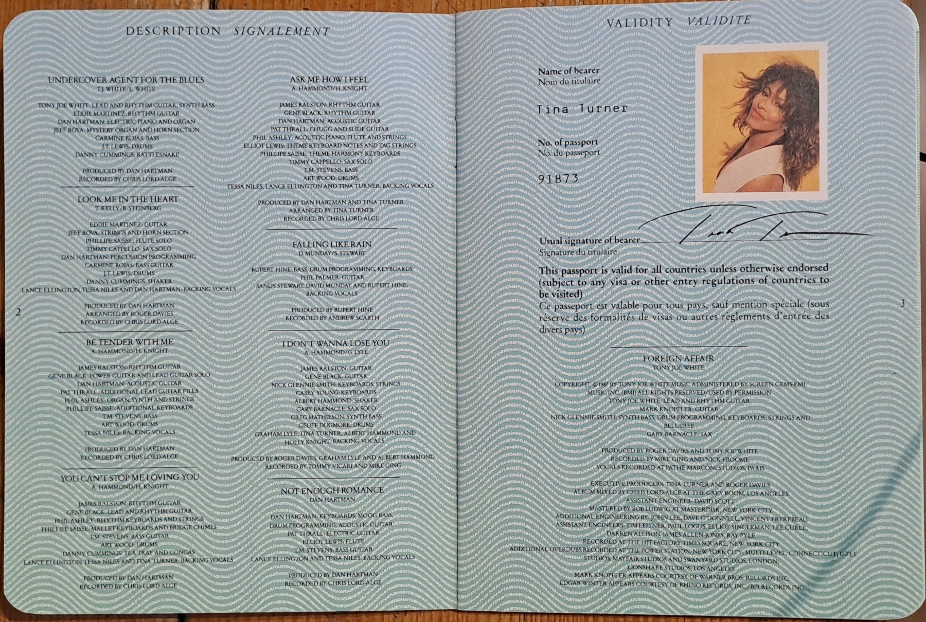 CDs: Tina Turner ``foreign affair`` – Neu (gemäss Beschreibung) aus Münsingen von Rocking 2