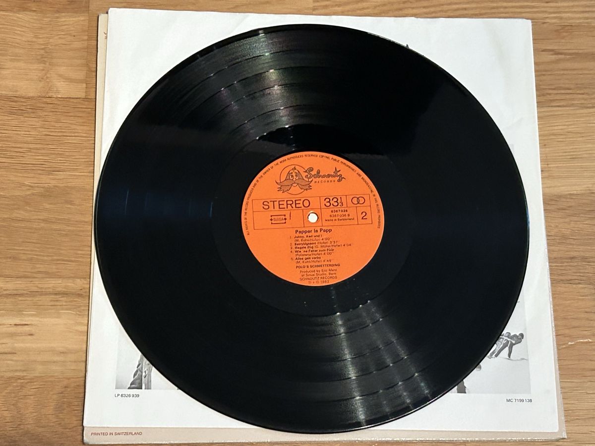 Dischi in vinile: Polo Hofer. 1982. Papper La Papp – Usato da Faulensee venduto da Mizuno06 7