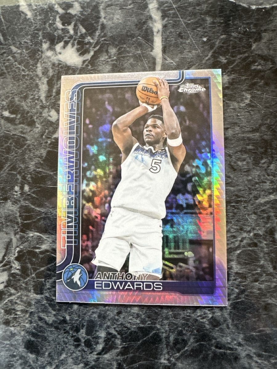 Topps Carte collezionabili: Anthony Edwards topps chrome x-fractor – Usato da Affoltern am Albis venduto da mr_choppa
