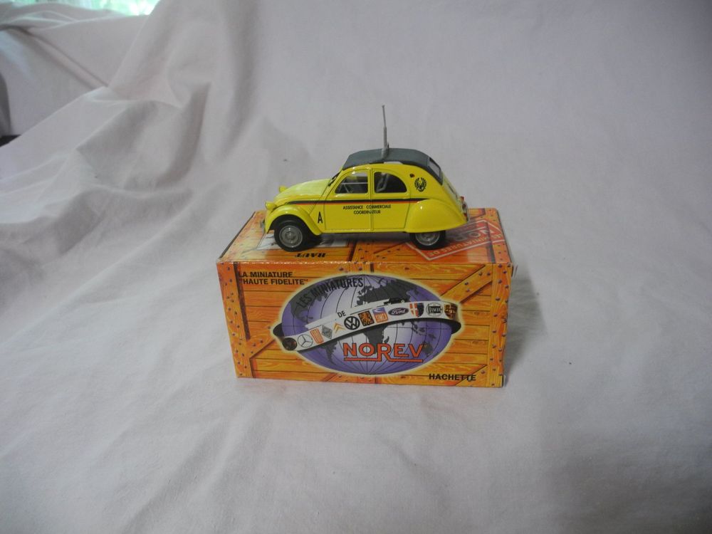 Citroën 2CV AZL Taxi Paris 1957 - Modèle Norev Hachette #11 échelle 1:43 - Neuf En Boîte