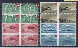 1947 Pro Patria Viererblocks postfrisch  15971