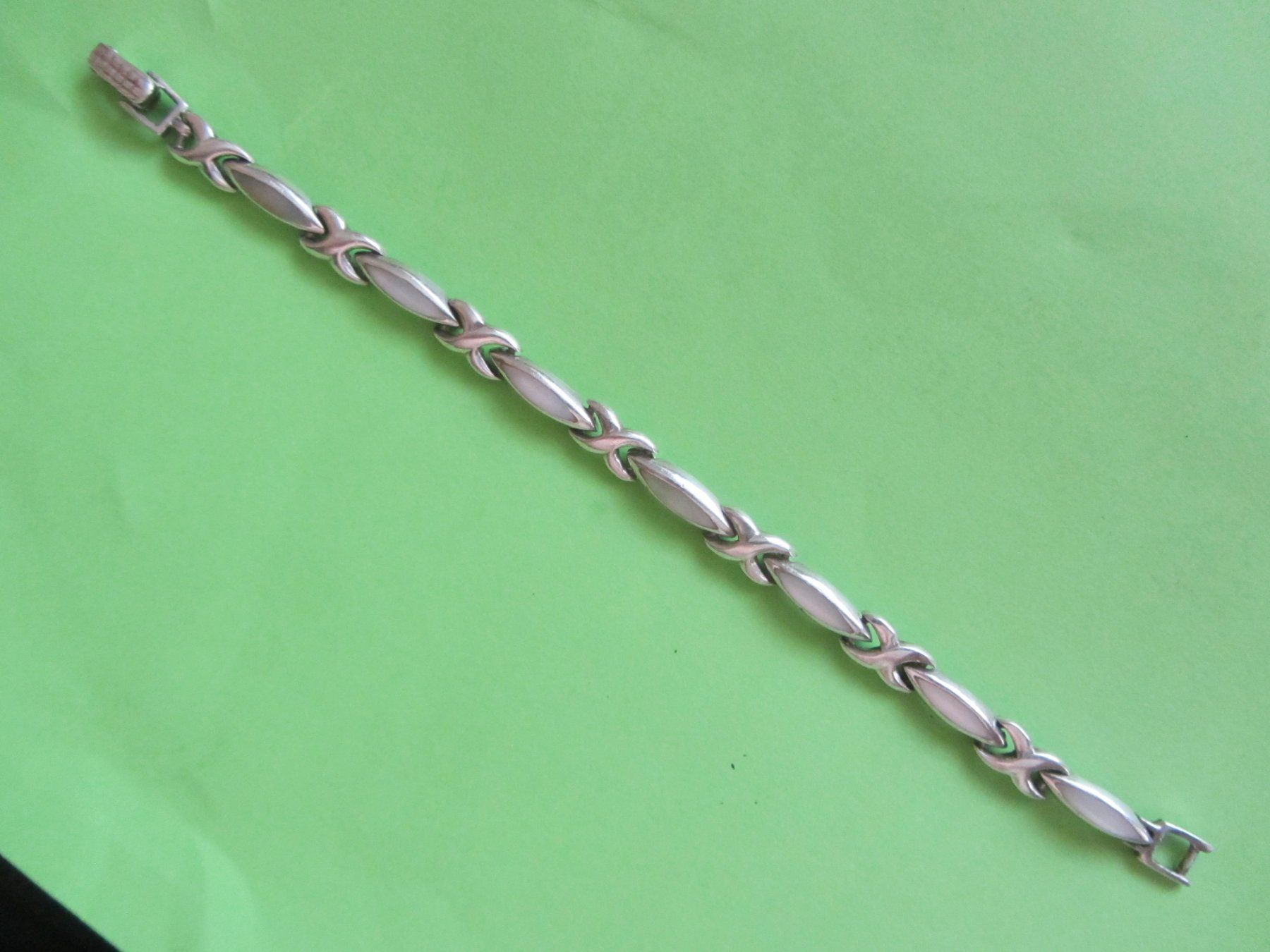 Bracciali & Braccialetti: Armband Silber 925 mit Mondsteinen, 18 cm – Usato da Malters venduto da moc_z8d9 1