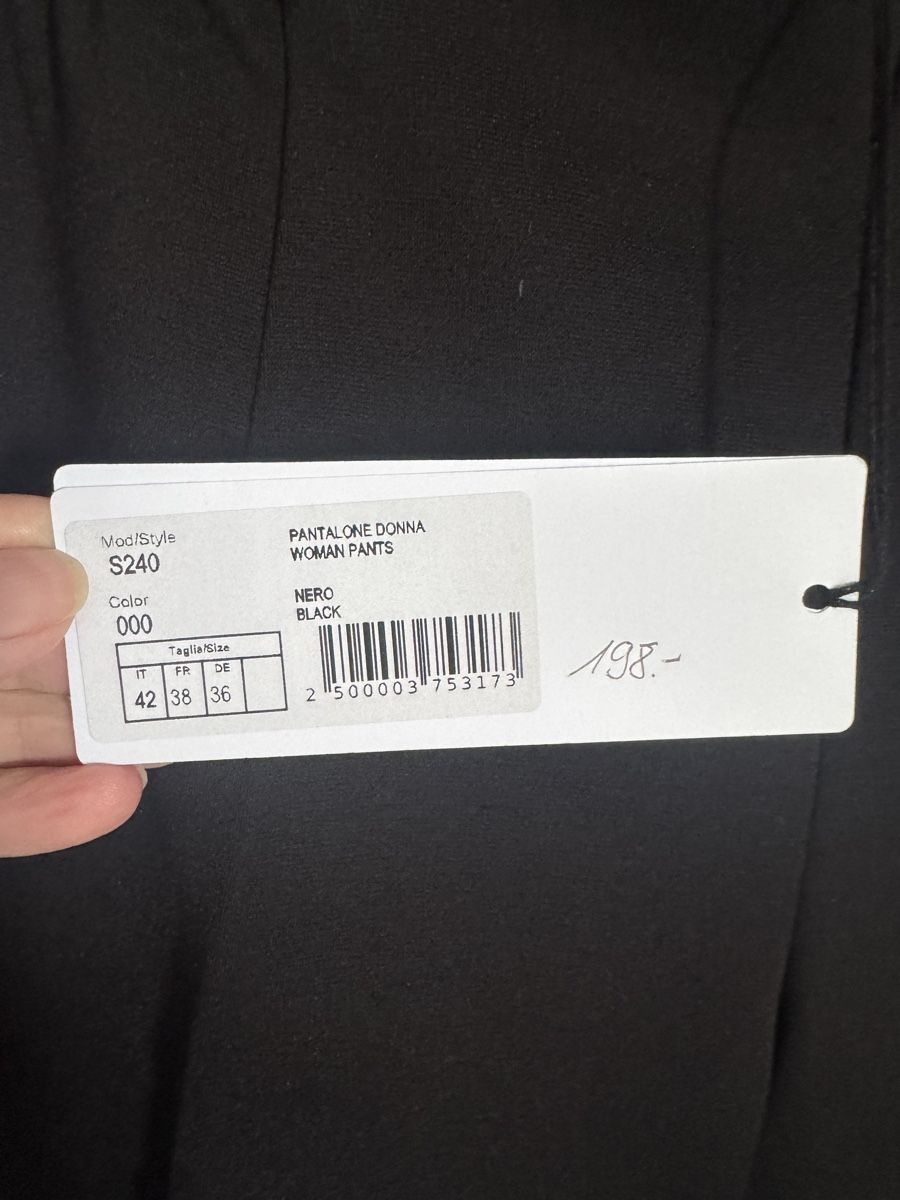 Pantaloni: ANNA SERAVALLI Hose schwarz Neu NP198.- – Nuovo e nell'imballaggio originale da zürich venduto da dalia06 2