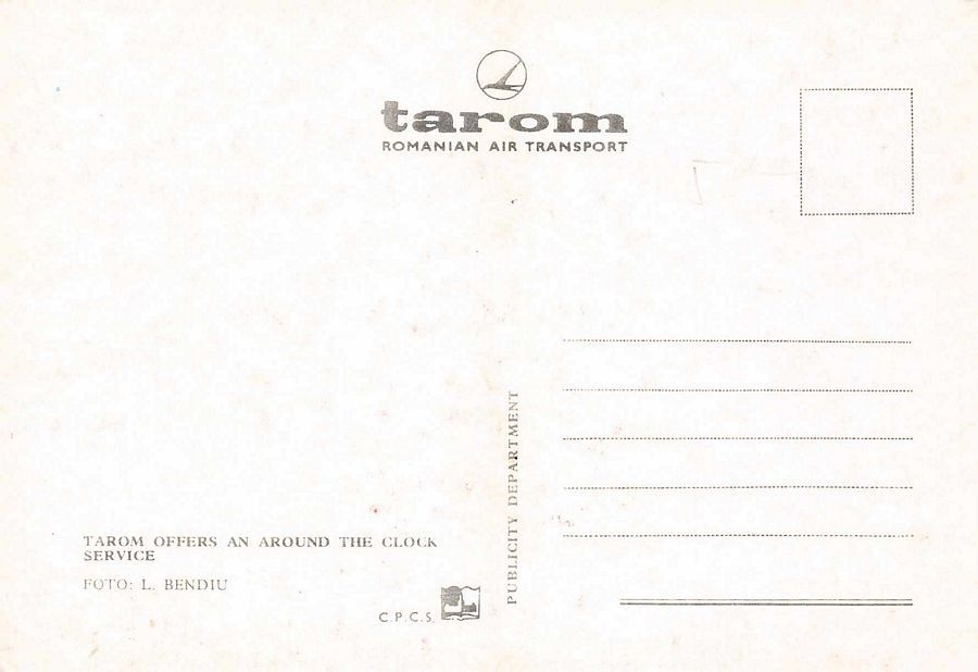 Cartoline postali: Tarom Romanian Air Transport – Usato da Frauenfeld venduto da POML 1