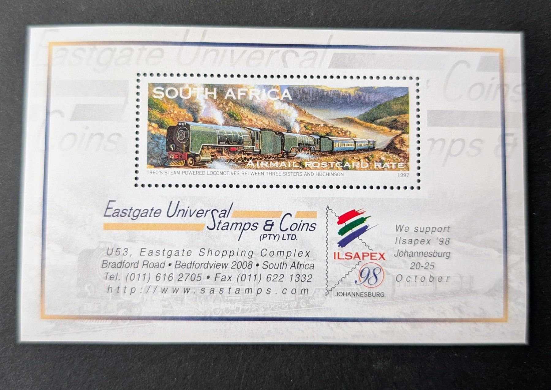 Tutti i francobolli: Südafrika-Block Eisenbahnmotive ** – Nuovo e nell'imballaggio originale da Hittnau venduto da stamps_and_coins