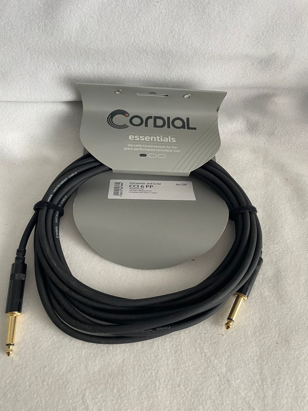 Kabel: CORDIAL CCI 6 PP - Instrumenten-Kabel, 6m   A97 – Neu und originalverpackt aus Schötz von amore14