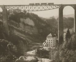 St. Gallen. Sitterviadukt Bodensee-Toggenburg Bahn (um 1920)