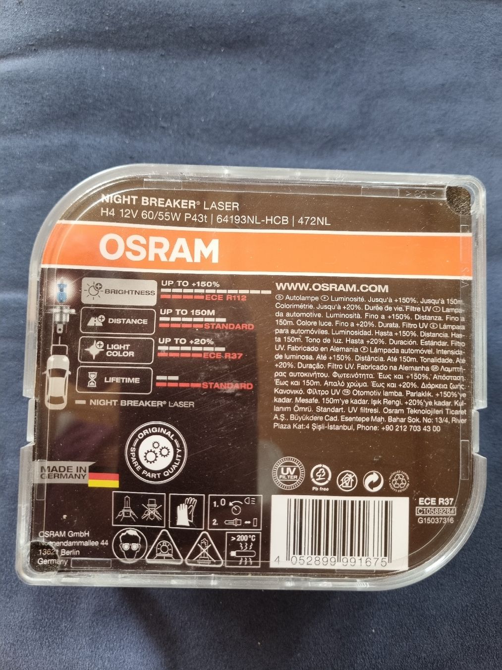 Fari: Osram Night Breaker LASER  – Nuovo (secondo la descrizione) da Wildhaus venduto da Lurch1971 1