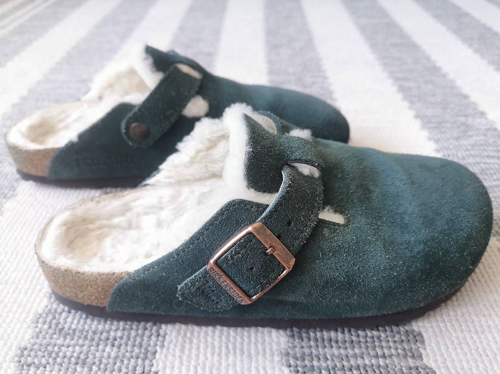 Scarpe da uomo: Birkenstock Boston mit Lammfell - Gr. 37 – Usato da Stein AR venduto da peachBlue