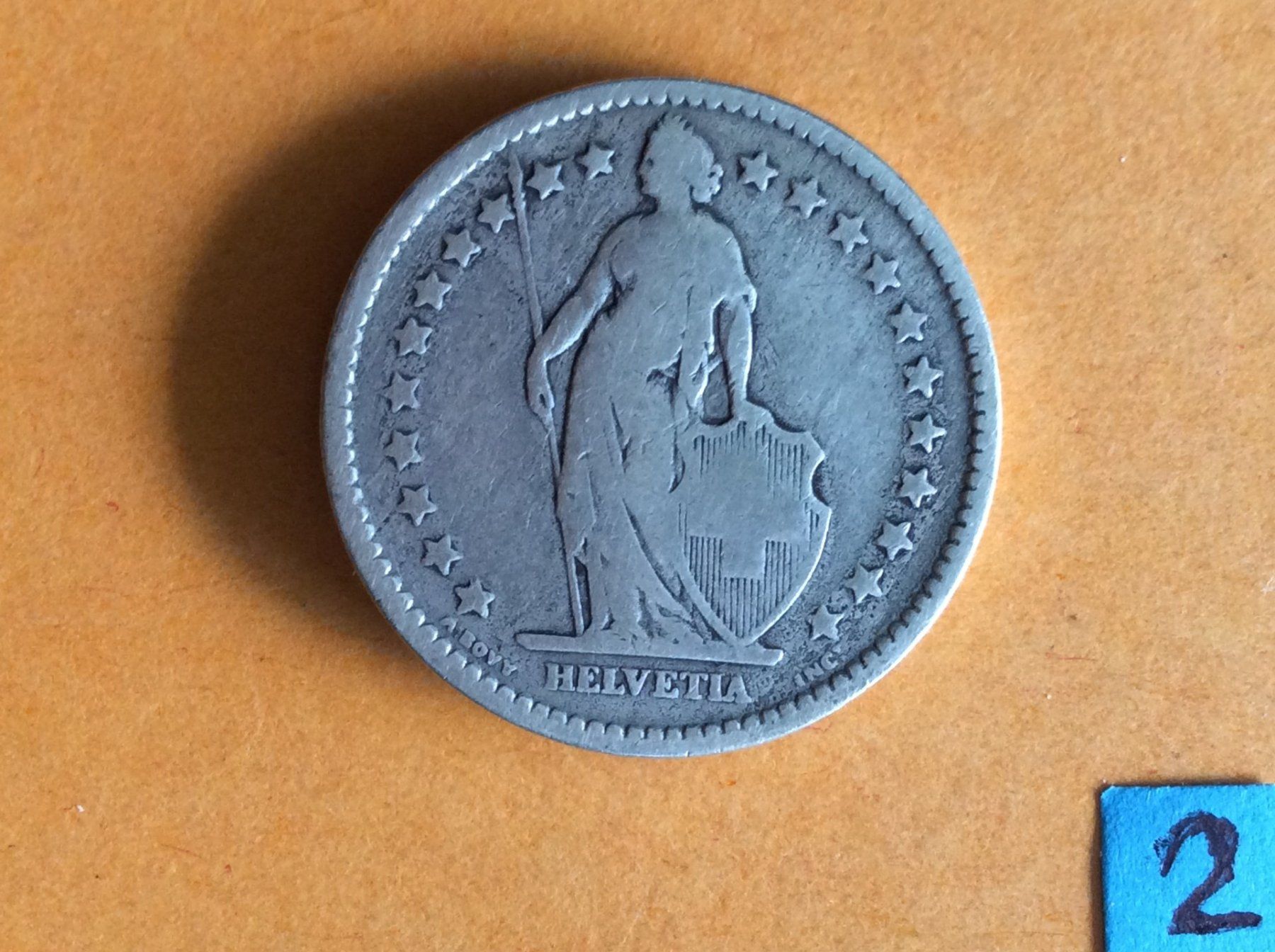 Alle Münzen: 2 francs  1875 Rare et Jolie – Gebraucht aus Genève von pie_fh2d 1