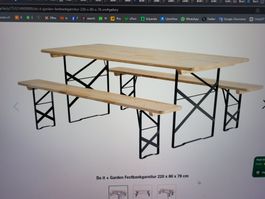 Festbankgarnitur 220 x 80 x 78 cm Neupreis 250.-