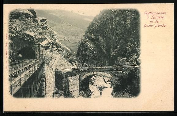 Cartoline postali: Rodi, Dazio Grande, Strecke der Gotthard – Usato da Berlin venduto da bartko-reher
