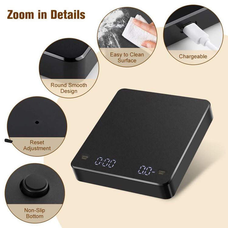 *Balance à café numérique avec minuterie, écran LED, express Kaufen auf Ricardo