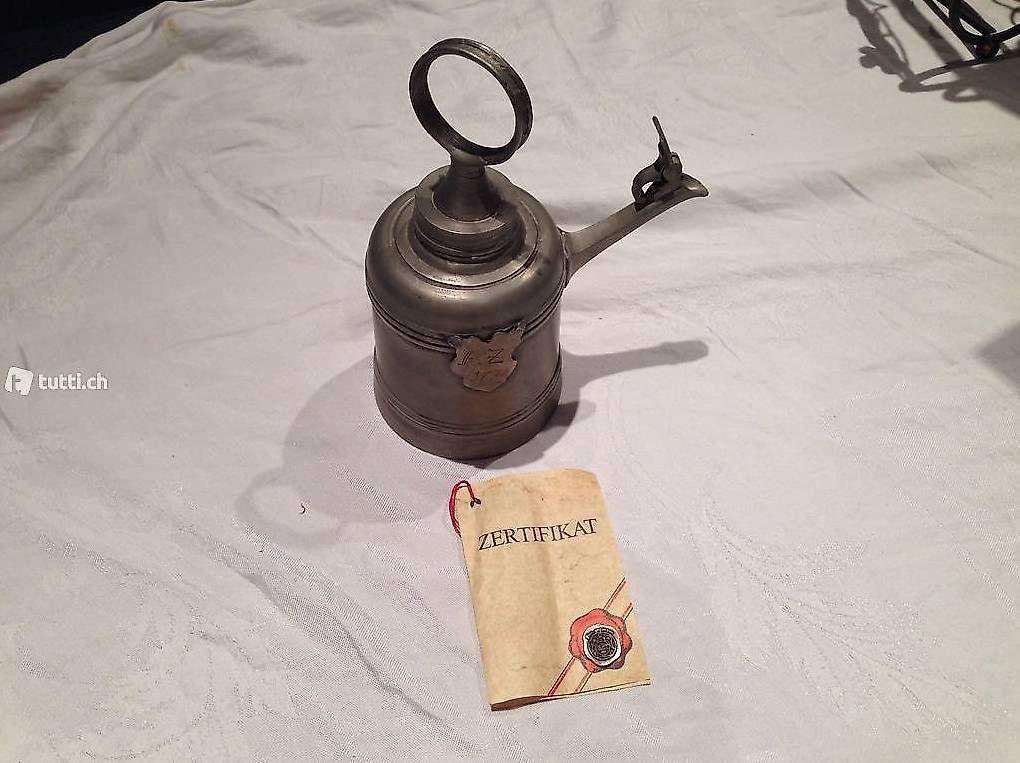 Caraffe: Zinn Glockenkanne Antik – Usato da Itingen venduto da Haefi