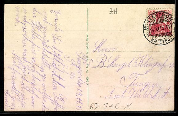 Cartes postales: Winterthur, Pferdekutschen vor dem Bahnh – D'occasion à Berlin par bartko-reher 1