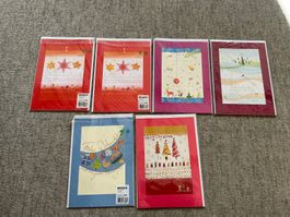 12 Weihnachtsgrusskarten , verschiedene Motive ,neu