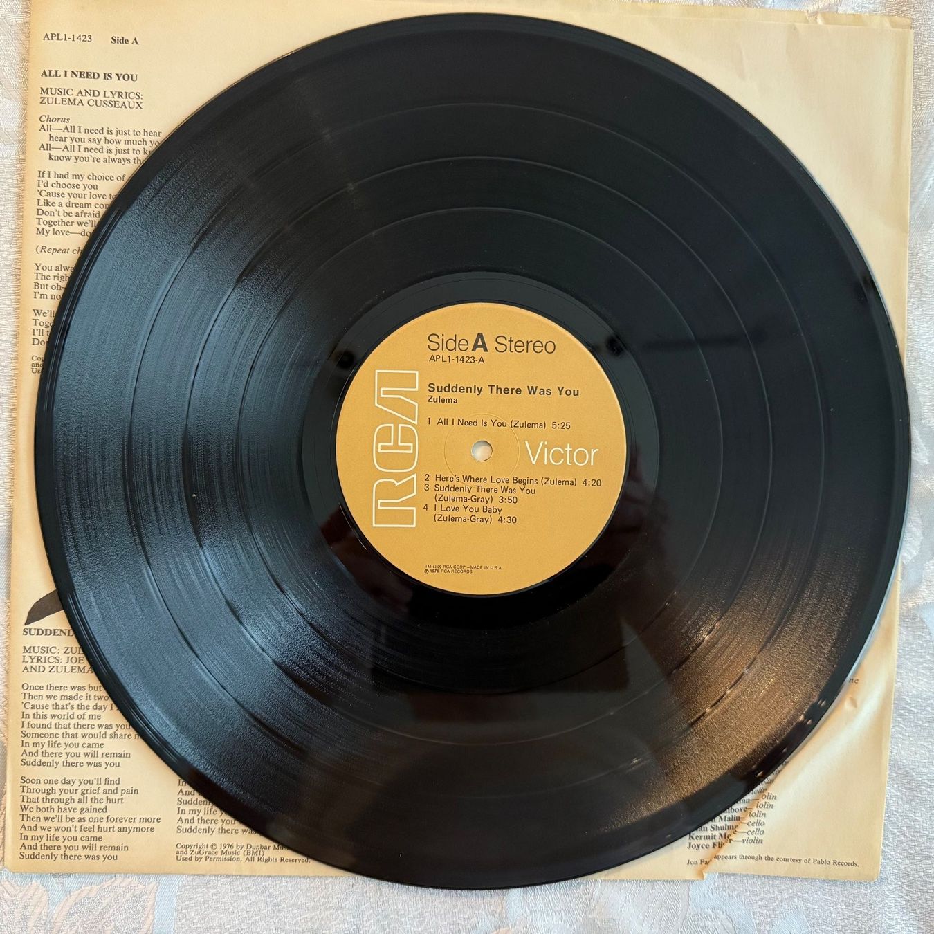 Vinyles: ZULEMA - SUDDENLY THERE WAS YOU – D'occasion à Zürich par fehlton 2