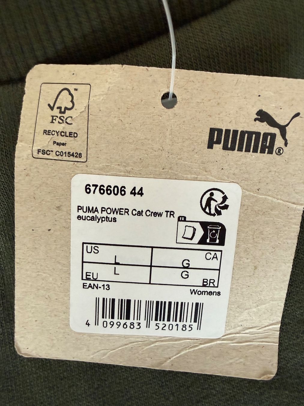 Puma Gonne: FCSG Puma Power Cat Crew TR - Rock – Nuovo e nell'imballaggio originale da Engelburg venduto da swizly24 1