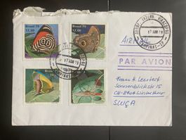 Brasilien 1979 Satzbrief Schmetterlinge Tag d.Briefmarke