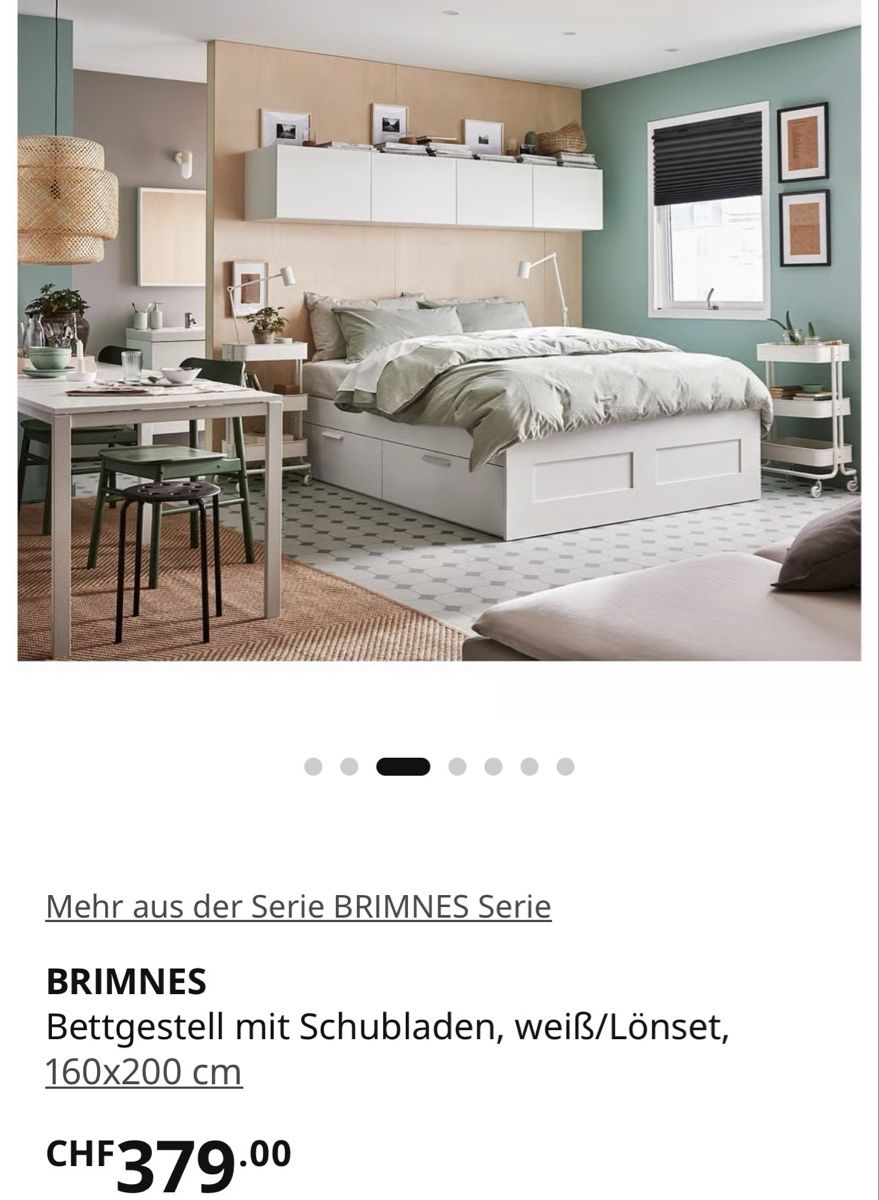 Ikea Lits: BRIMNES Bett 160cm – D'occasion à Aarau par splarassti 1