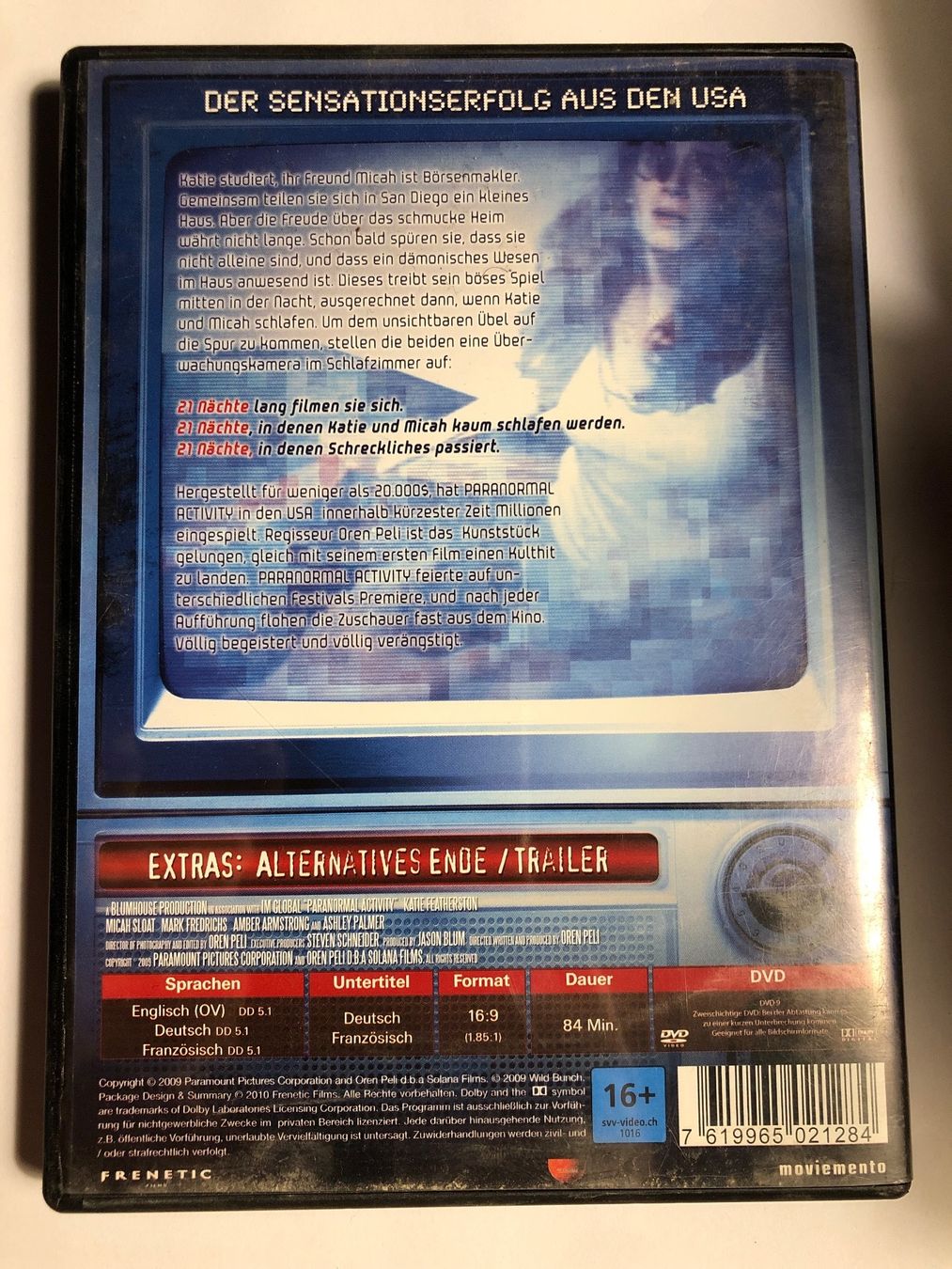 Alle DVDs: Paranormal Activity DVD – Gebraucht aus Kestenholz von Inna09 1
