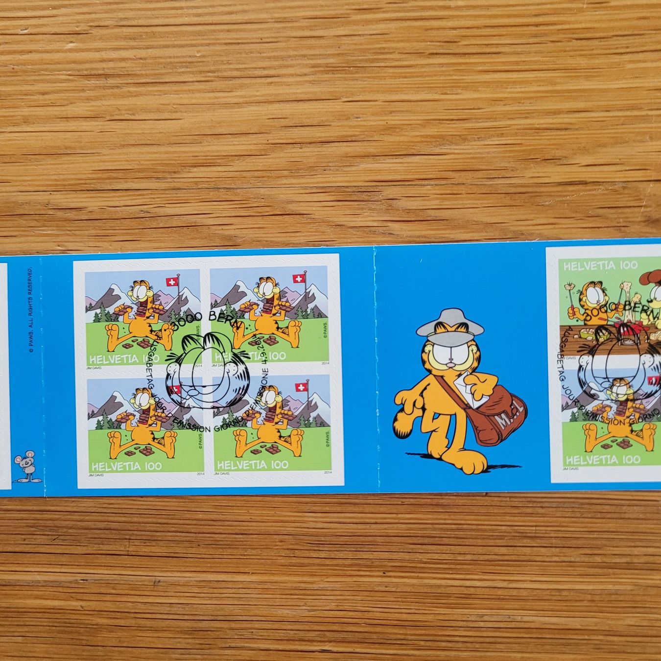 Tous les timbres: Markenheftchen CH ET Bern 2014 Garfield – D'occasion à Biel/Bienne par Destockweb 1