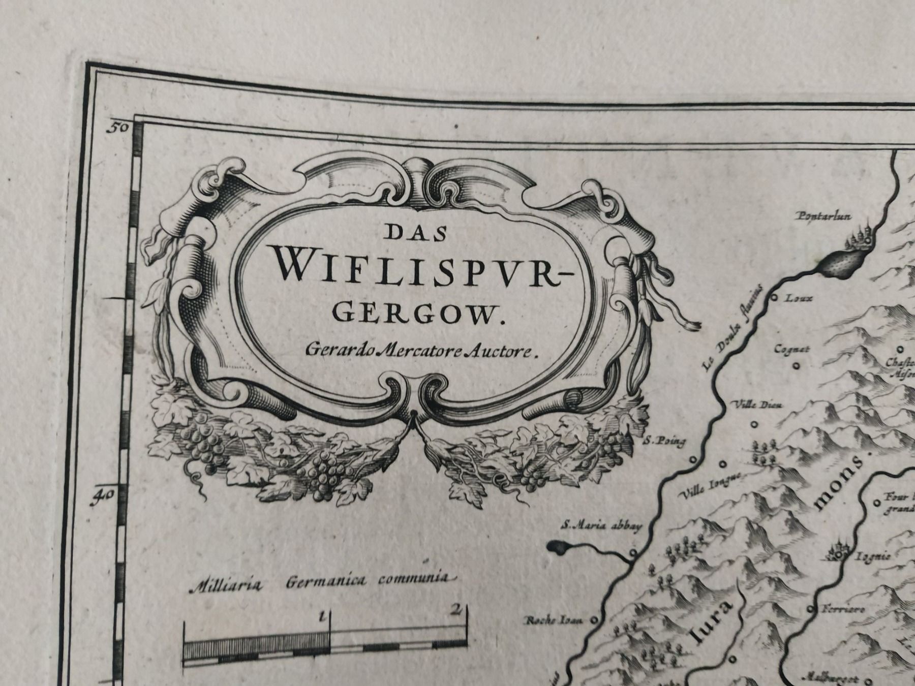 Landkarten & Atlanten: Schweiz - "Das WIFLISPUR  Gergow" - 1634 ca. – Gebraucht aus Sorengo von 74in 1