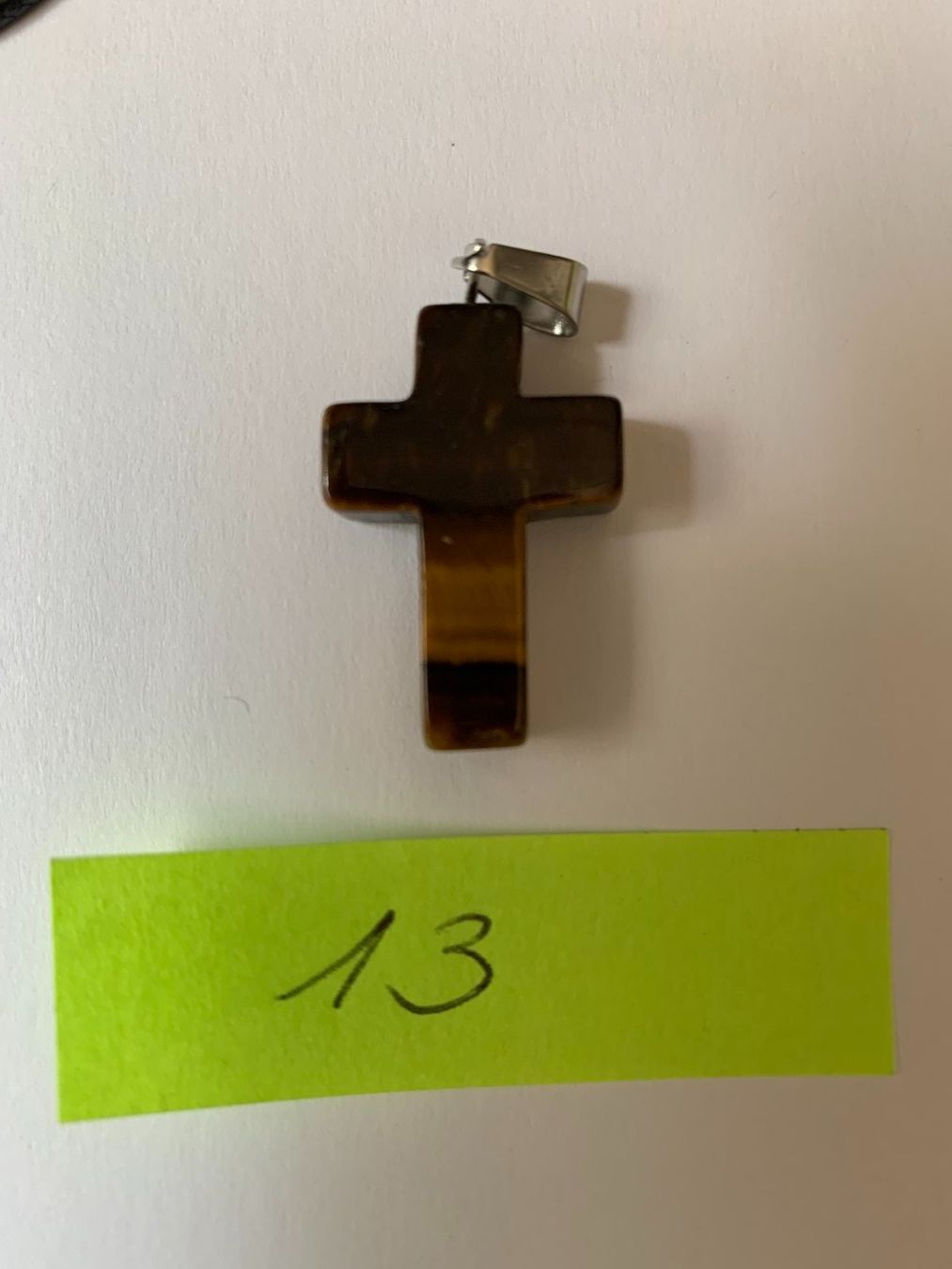 Ciondoli: Tigerauge Kreuz Edelstein – Nuovo (secondo la descrizione) da Dottikon venduto da jackie123456 5