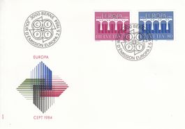 1984 FDC Europa Brücke Gemeinschaftsmotiv