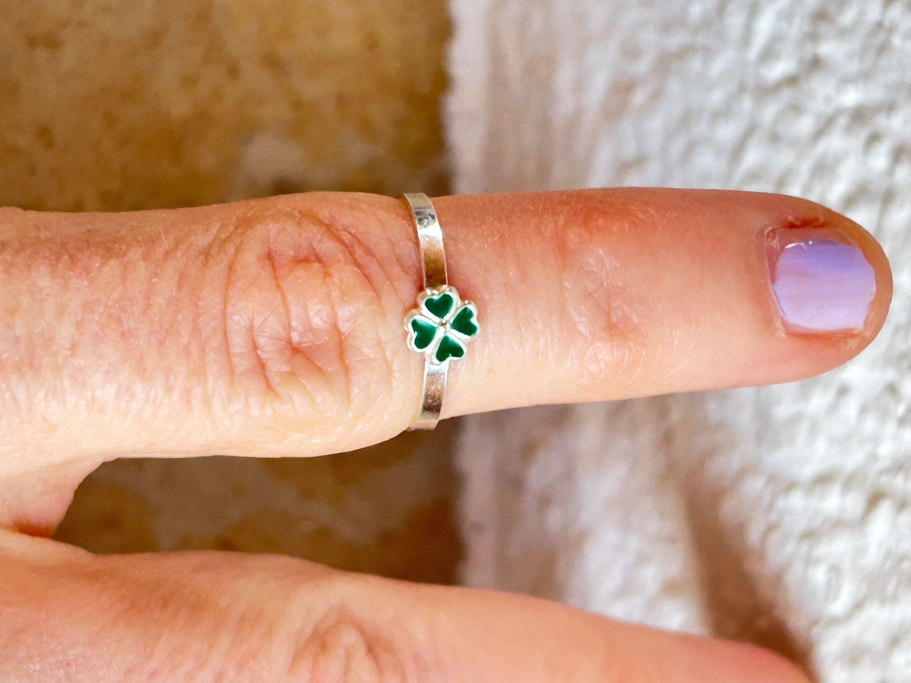 Ringe: Kinderring Kleeblatt (echt Silber) – Gebraucht aus Laufen von BelleForm 1