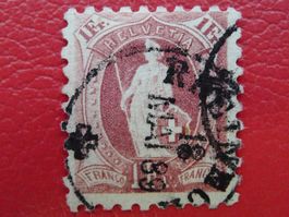 1888, Stehende Helvetia: 71B mit Stempel RHEINECK, K: 150.-
