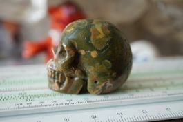 Urwald Rhyolith Skull  Detailliert     "Topstone"