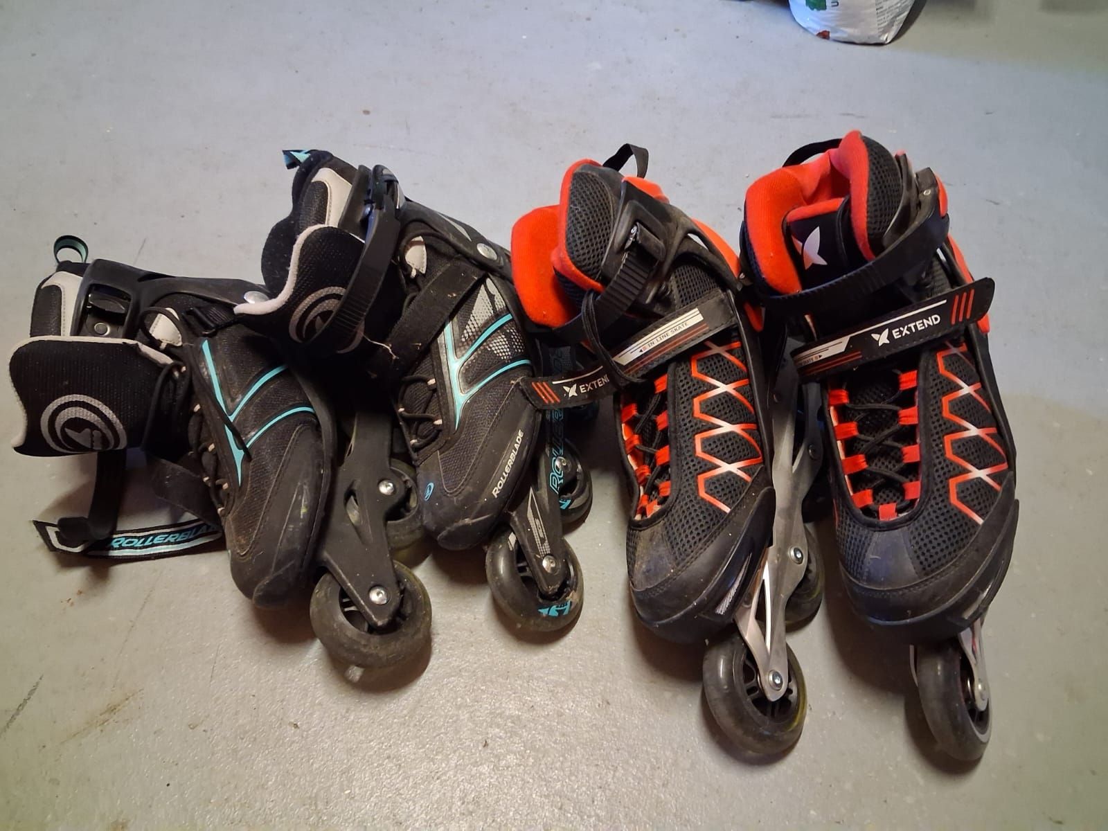 Patins à roul. & inline: Rollerblades im Doppelpack – D'occasion à Schänis par bue_b6tm