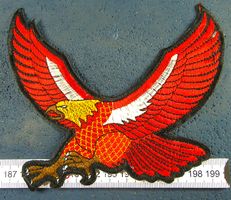 EAGLE ADLER BIKER MOTO LOGO  GESTICKT GROSSS OHNE LEIM