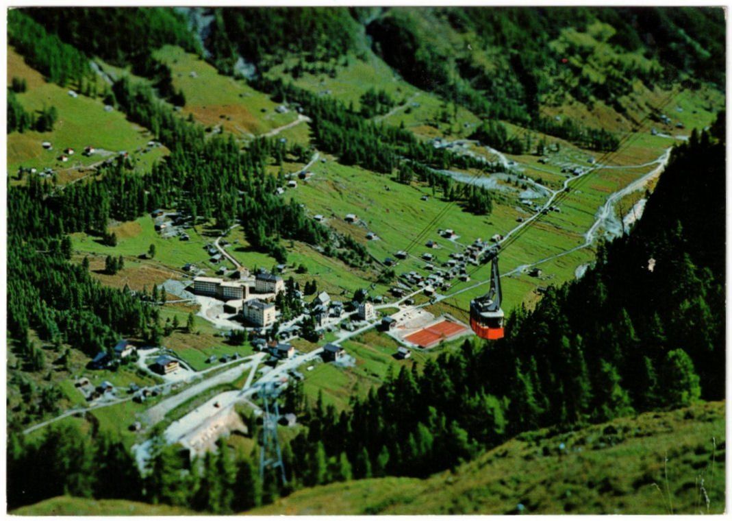 Cartoline postali: Zinal - Luftseilbahn Sorebois – Usato da Binningen venduto da Mountainrider
