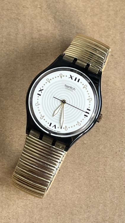 Swatch Montres: Vintage Swatch Uhr, Rarität, Goldfarben, Sammlerstück! – D'occasion à Grenchen par chththl