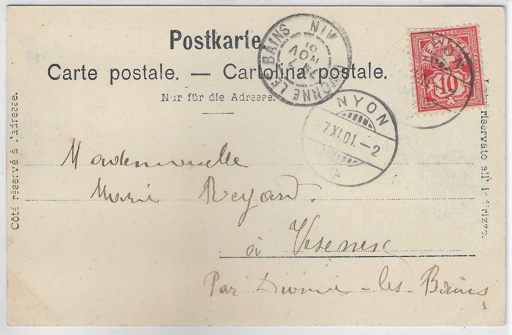 Cartoline postali: Coinsins - Le Chateau – Usato da Ettingen venduto da Kartenplanet 1