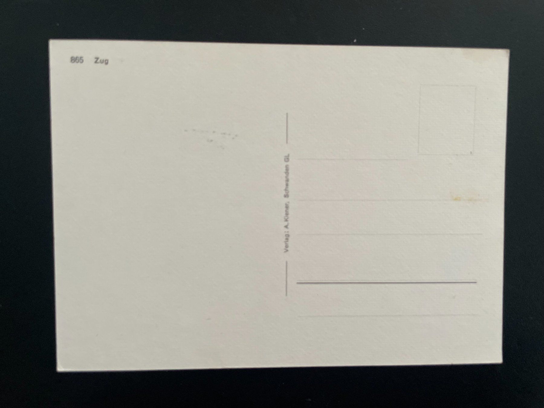 Cartoline postali: AK ZG Zug – Usato da Thal venduto da Danny82 1