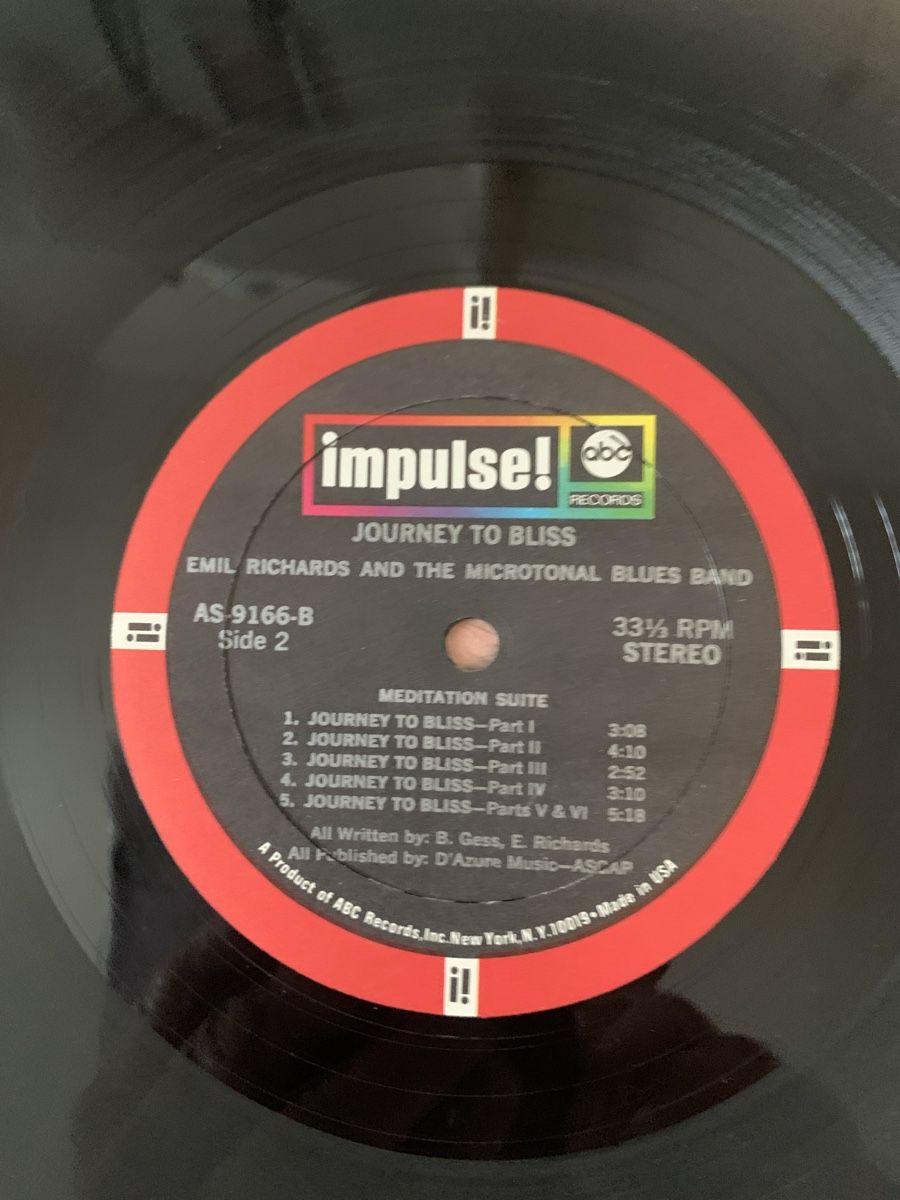 Dischi in vinile: Emil Richards/ Journey to Bliss – Usato da lausanne venduto da Ccheche 3