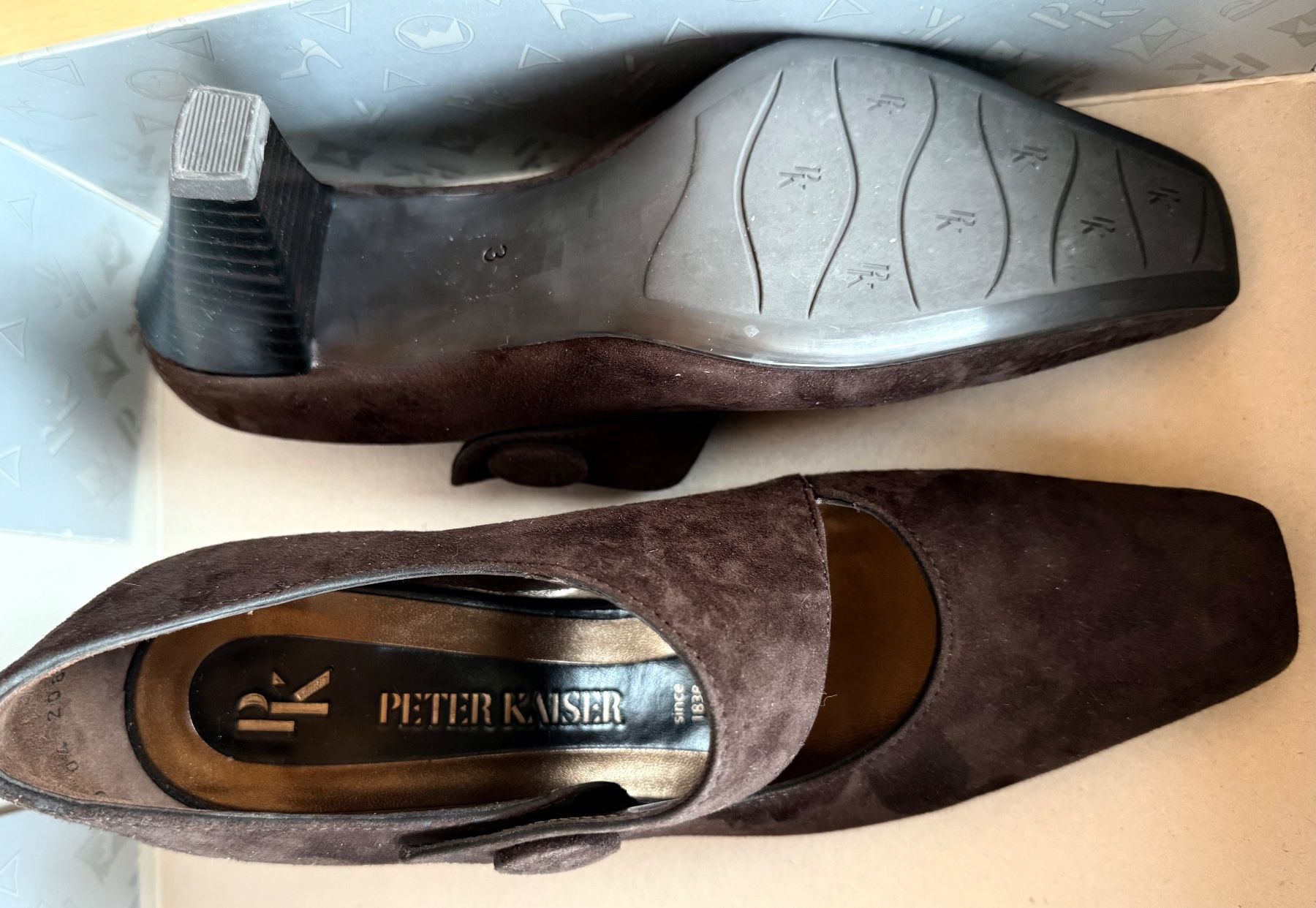 Kaiser Scarpe da donna: Brauner Peter Kaiser Wildleder Pumps, Grösse 36 – Nuovo e nell'imballaggio originale da Wallbach venduto da 10merlin 2