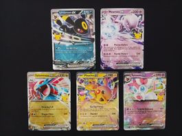 Mewtwo Pikachu Umbreon Pokémon 30th Celebration Englisch