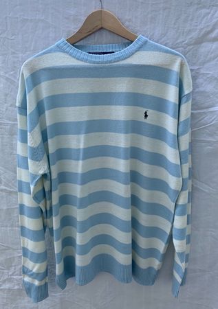 Superbe pull rayé vintage RALPH LAUREN homme oversize t.XL