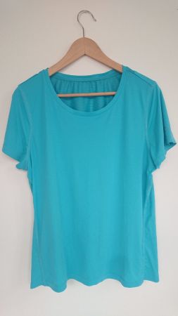 Damen T-Shirt Nordkap Gr. 42 Blau Türkis